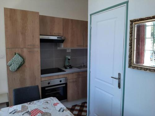 Η κουζίνα ή μικρή κουζίνα στο Appartement le Vigeant
