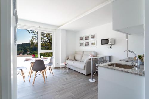 Posezení v ubytování Solpor Galitrips - Apartamentos Corcubión