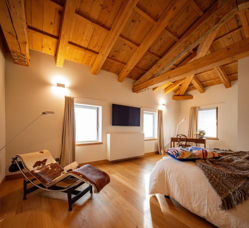 TV a/nebo společenská místnost v ubytování Corte degli OstiNati