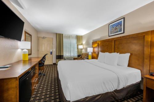 Katil atau katil-katil dalam bilik di Comfort Inn Downtown Nashville - Music City Center