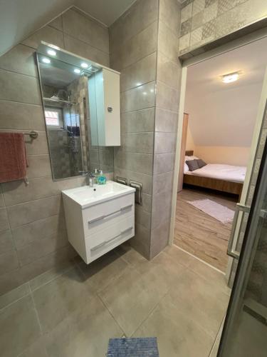Kúpeľňa v ubytovaní Siófok apartman