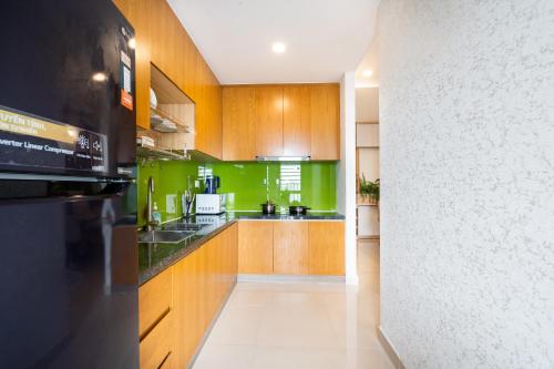 Η κουζίνα ή μικρή κουζίνα στο Saigon CBD Apartment - Infinity Pool