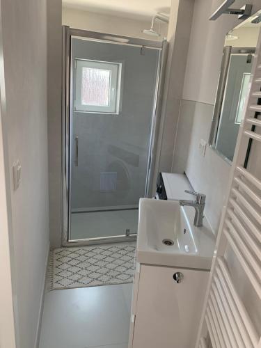 Ένα μπάνιο στο Apartman Tatry