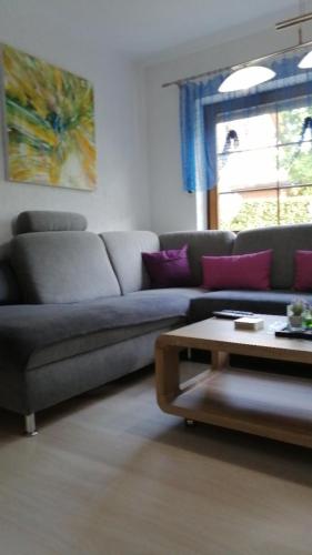Χώρος καθιστικού στο Ferienwohnung Guth