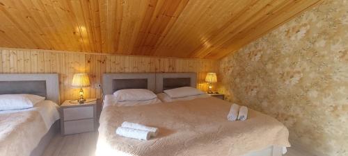 Postel nebo postele na pokoji v ubytování Guest House Tamta