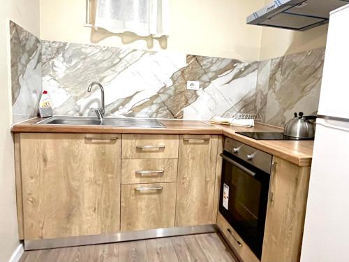 Dapur atau dapur kecil di Belix Seaview Apartments