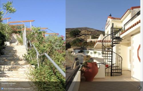 Un balcon sau o terasă la Villa Koutsakis