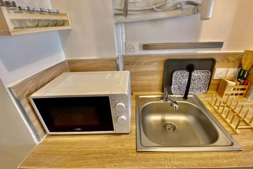 Dapur atau dapur kecil di Le Cocon du Robec