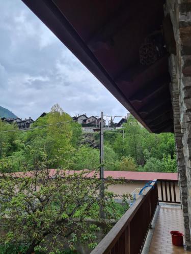a view from the balcony of a house at La Villetta di Oulx in Oulx
