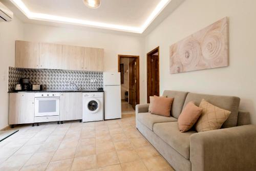 A kitchen or kitchenette at Ariadni Villas Faliraki