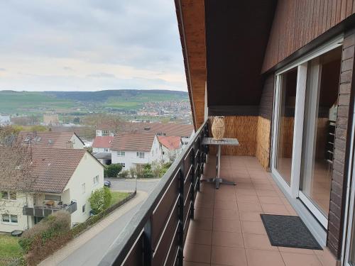 Balkón nebo terasa v ubytování Wohnung mit Ausblick in Tauberbischofsheim