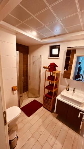 Bilik mandi di Exclusives Apartment Mountainview Residence