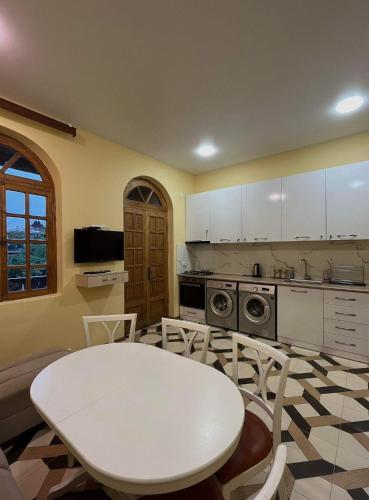 Kuchyň nebo kuchyňský kout v ubytování Surami Guesthouse