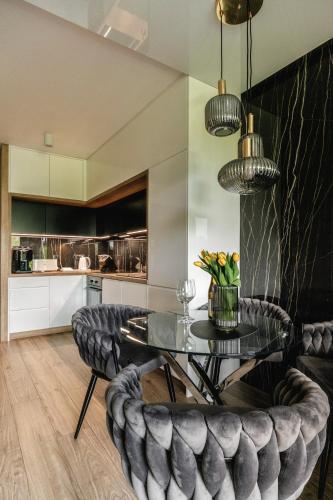 Η κουζίνα ή μικρή κουζίνα στο ARGENTI SPA UNIA RESIDENCE