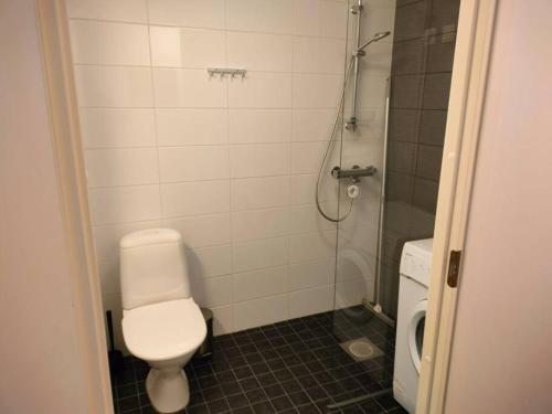 Koupelna v ubytování Cosy one bedroom apartment + free private parking