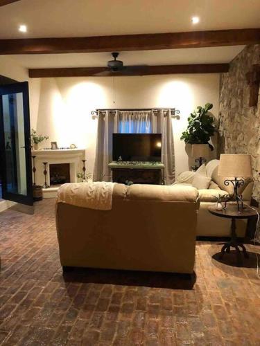 Posezení v ubytování Casa Mi Pueblito
