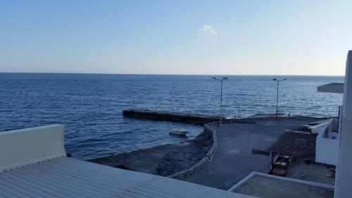 a view of the ocean from a building at Tarra in Agia Roumeli
