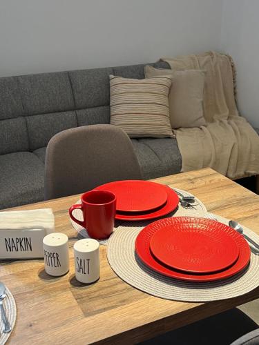 Posezení v ubytování Modern & Cozy Studio