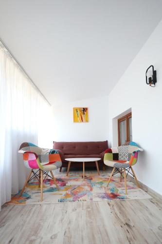 Ruang duduk di Apartament Patrick