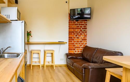 TV a/nebo společenská místnost v ubytování Klaipeda Hostel
