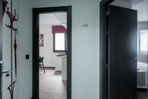 Ένα μπάνιο στο Apartamentos Capua
