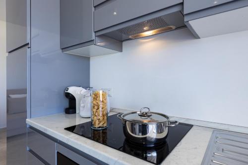 Dapur atau dapur kecil di Baia del Sole Resort