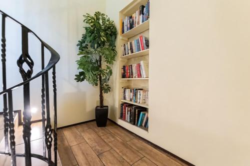 別荘にある図書室