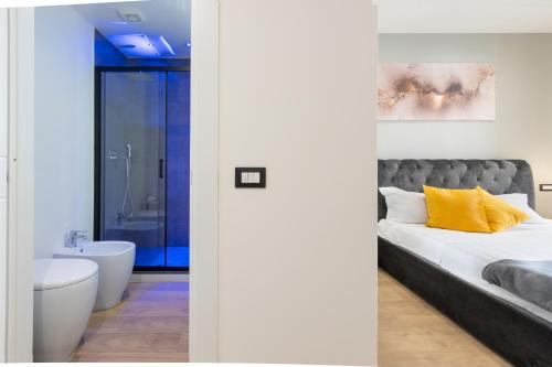 Postel nebo postele na pokoji v ubytování Daddi rooms & apartment