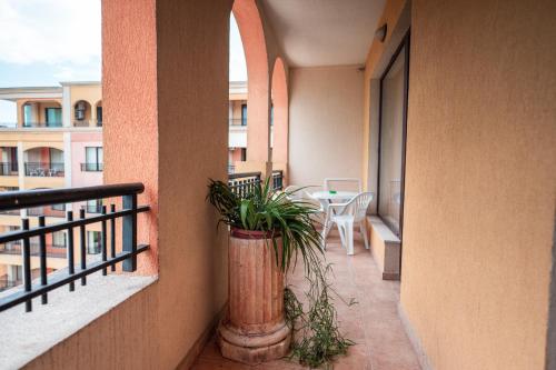 En balkon eller terrasse på Hotel Paradise Green Park Allinclusive Light