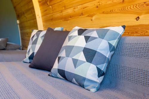 Χώρος καθιστικού στο The Woolpack Glamping