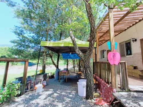 Κήπος έξω από το Fun星空謐境 埔里包棟民宿 烤肉麻將自然園區