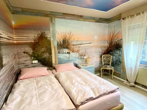 Postel nebo postele na pokoji v ubytování Gästehaus Monschau