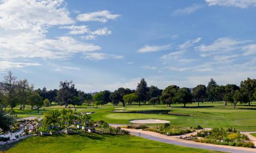a view of the golf course at the park at Temecula Creek Inn in Temecula