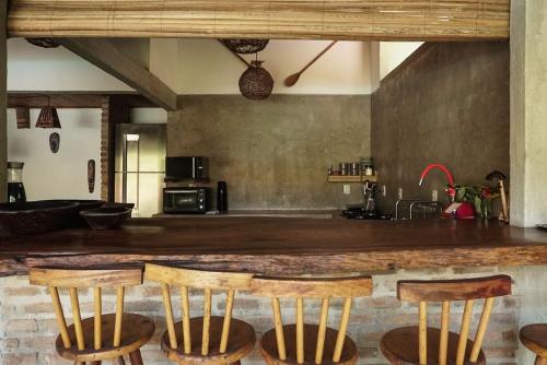 Køkken eller tekøkken på Casa das Pedras Caraiva