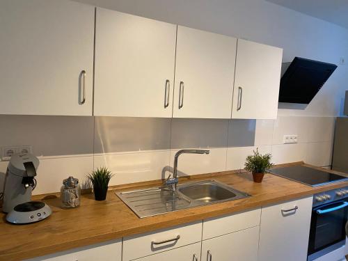 Køkken eller tekøkken på Apartment-Hohenstein