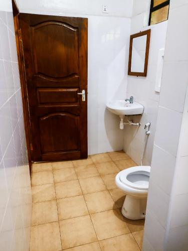 Koupelna v ubytování Shamba Hostel