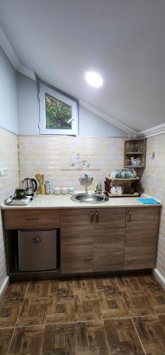 Kuchyň nebo kuchyňský kout v ubytování Guesthouse kalakala