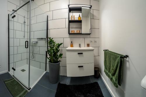 A bathroom at Klip apartment