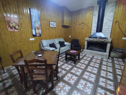 Χώρος καθιστικού στο Casas de Madera Los Molinos