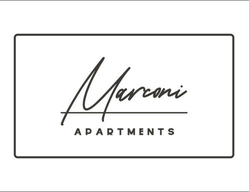 Et logo, certifikat, skilt eller en pris der bliver vist frem på MARCONI APARTMENTS