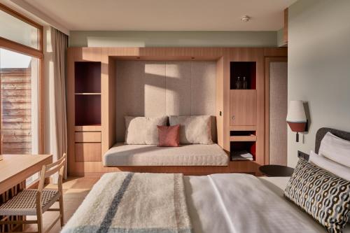 Postel nebo postele na pokoji v ubytování Falkensteiner Hotel Bad Leonfelden Superior