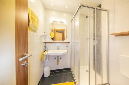 Koupelna v ubytování Haus Alpenstern