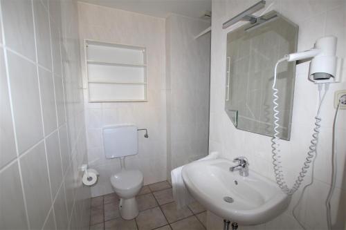 Koupelna v ubytování Obere Teichwohnung
