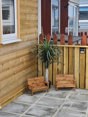 Μπαλκόνι ή βεράντα στο Beautiful & Stunning 1-Bed Chalet in Bridlington