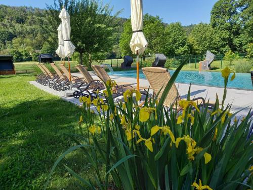 Zahrada ubytování Parkhotel Bad Schandau mit SPA