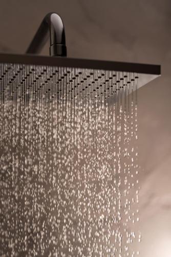 a shower filled with lots of silver water at Aerenia Luxury Suites in Karterados