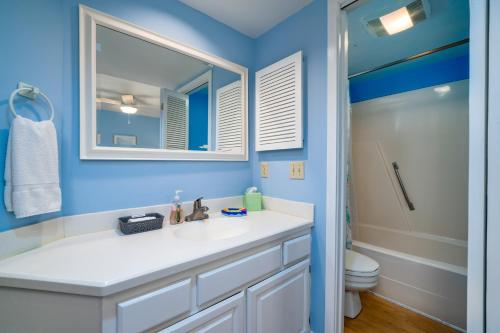 a bathroom with a sink and a toilet at 1807 Heron Pt in Seabrook Island