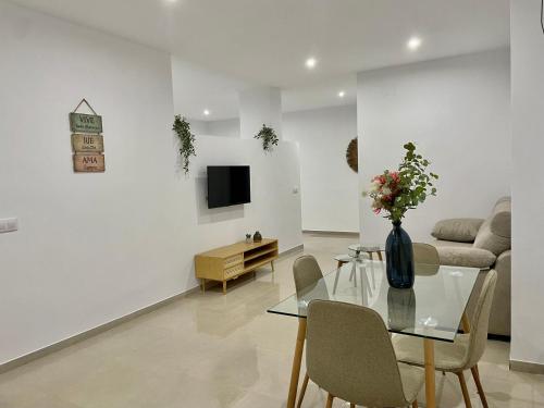 TV a/nebo společenská místnost v ubytování Apartamento Antonio