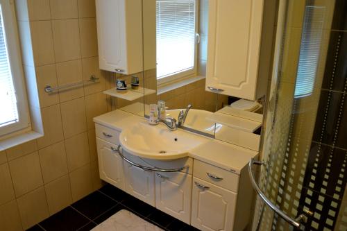 Koupelna v ubytování Apartma ob potoku