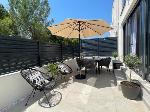 Μπαλκόνι ή βεράντα στο Boho Beach House Srima